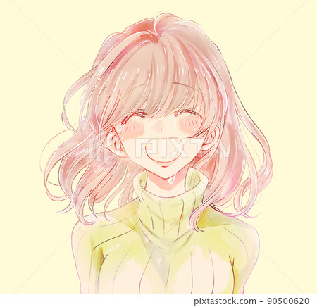 Woman crying with a smile Woman crying with a smile 90500620