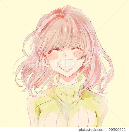 一個女人帶著微笑 一個女人帶著微笑 90500621