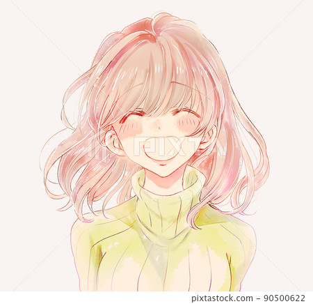 一個女人帶著微笑 90500622