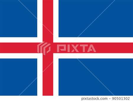 World flag, Iceland 90501302