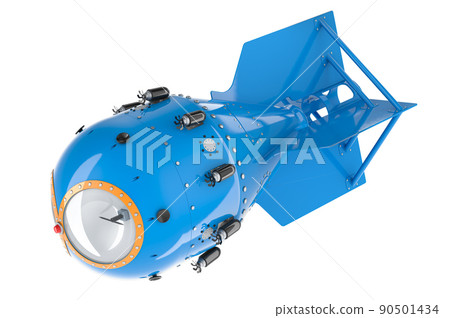 Atomic bomb, nuclear weapon. 3D rendering 90501434