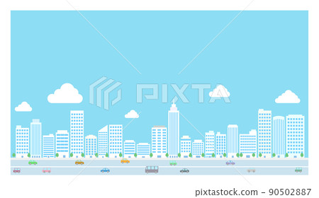 Icon illustration of urban buildings 90502887