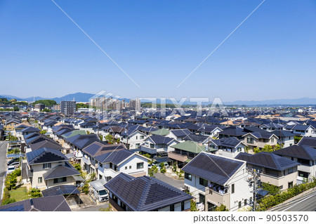 Scenery of residential area Scenery of residential area 90503570