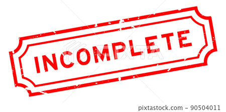 Grunge red incomplete word rubber seal stamp on white background Grunge red incomplete word rubber seal stamp on white background 90504011