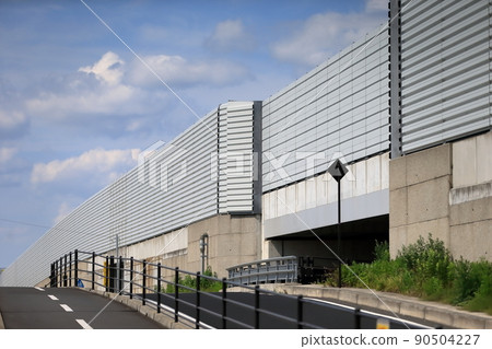 Soundproof wall of the outer ring road Soundproof wall of the outer ring road 90504227