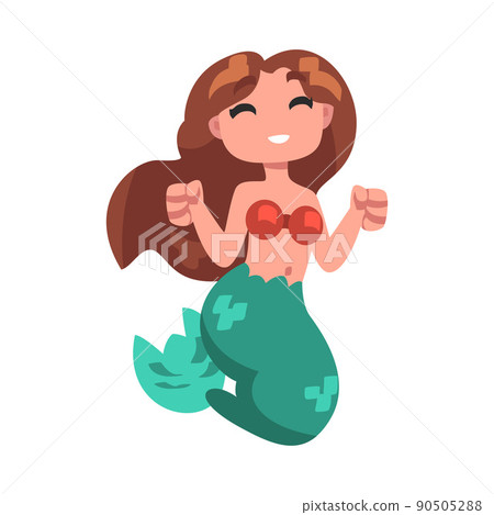 Mermaid or Seamaid as Aquatic Creature with Female Body and Fish Tail Vector Illustration Mermaid or Seamaid as Aquatic Creature with Female Body and Fish Tail Vector Illustration 90505288