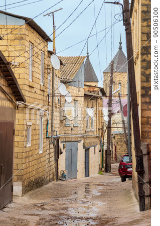 mahallas in Derbent, ancient streets of the historical center of the city, Dagestan 90506100