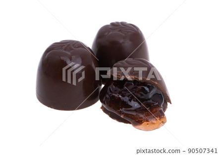 chocolates with liquor isolated chocolates with liquor isolated 90507341