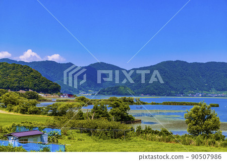 Impressed by the spectacular view of Mikatagoko in summer Impressed by the spectacular view of Mikatagoko in summer 90507986