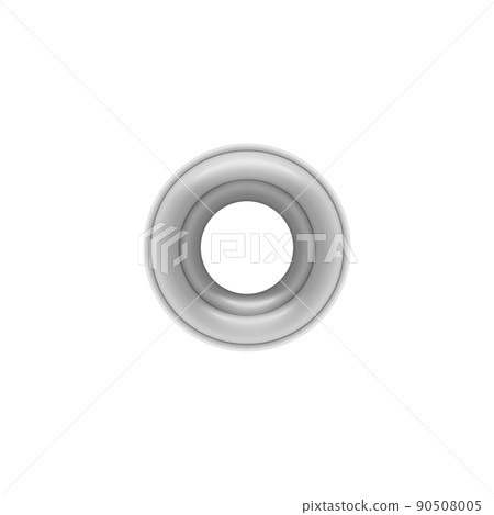 Realistic metal silver eyelet for tag, vector illustration Realistic metal silver eyelet for tag, vector illustration 90508005