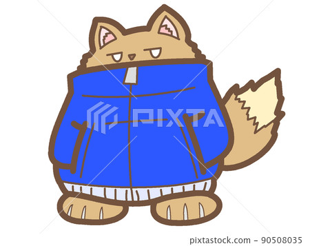 Werewolf icon in blue hoodie Werewolf icon in blue hoodie 90508035