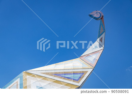 A dinosaur object that flourishes in the clear summer sky A dinosaur object that flourishes in the clear summer sky 90508091