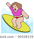 A woman who surfs 90508339