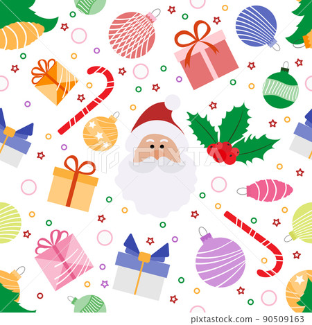 Pattern Merry Christmas New Year Holiday Santa Pattern Merry Christmas New Year Holiday Santa 90509163