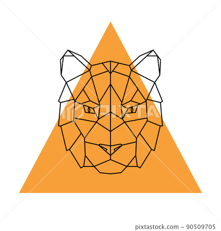 Geometric head tiger.  90509705