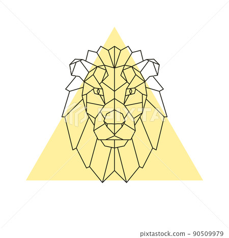 Lion head. Geometric style. 90509979