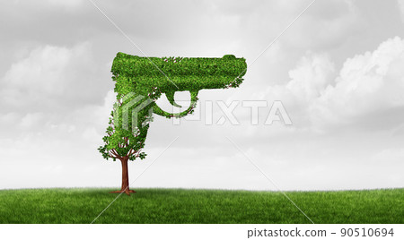 Growing Crime Concept 90510694