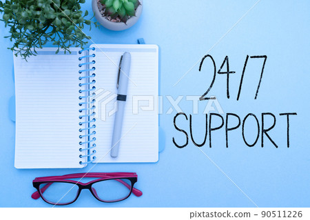 Conceptual caption 24 Or 7 Support. Word for Giving assistance to service whole day and night No downtime Flashy School Office Supplies, Teaching Learning Collections, Writing Tools, Conceptual caption 24 Or 7 Support. Word for Giving assistance to service whole day and night No downtime Flashy School Office Supplies, Teaching Learning Collections, Writing Tools, 90511226