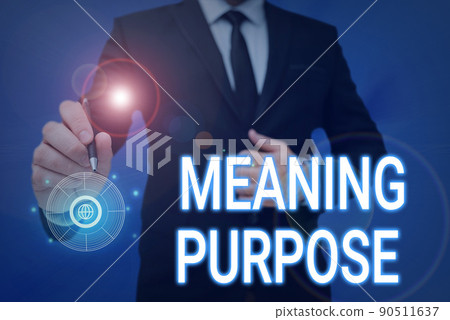 Text showing inspiration Meaning Purpose. Concept meaning The reason for which something is done or created and exists Man holding Screen Of Mobile Phone Showing The Futuristic Technology. Text showing inspiration Meaning Purpose. Concept meaning The reason for which something is done or created and exists Man holding Screen Of Mobile Phone Showing The Futuristic Technology. 90511637