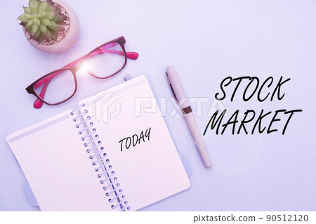 Text showing inspiration Stock Market. Business approach Particular market where stocks and bonds are traded or exhange Flashy School Office Supplies, Teaching Learning Collections, Writing Tools, Text showing inspiration Stock Market. Business approach Particular market where stocks and bonds are traded or exhange Flashy School Office Supplies, Teaching Learning Collections, Writing Tools, 90512120