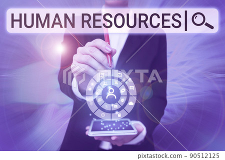Handwriting text Human Resources. Word Written on The showing who make up the workforce of an organization Lady Pressing Screen Of Mobile Phone Showing The Futuristic Technology Handwriting text Human Resources. Word Written on The showing who make up the workforce of an organization Lady Pressing Screen Of Mobile Phone Showing The Futuristic Technology 90512125