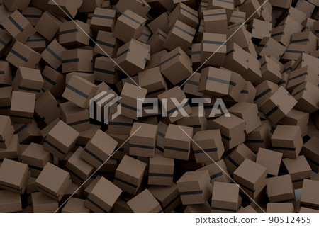 Cardboard box or carton on white background, carrying parcel and online shopping Cardboard box or carton on white background, carrying parcel and online shopping 90512455