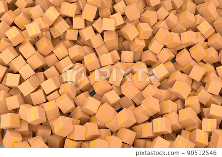 Cardboard box or carton on white background, carrying parcel and online shopping Cardboard box or carton on white background, carrying parcel and online shopping 90512546