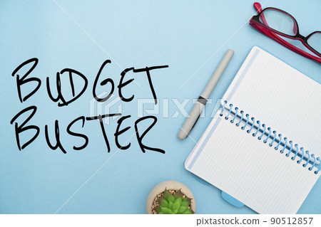 Conceptual display Budget Buster. Business concept Carefree Spending Bargains Unnecessary Purchases Overspending Flashy School Office Supplies, Teaching Learning Collections, Writing Tools, Conceptual display Budget Buster. Business concept Carefree Spending Bargains Unnecessary Purchases Overspending Flashy School Office Supplies, Teaching Learning Collections, Writing Tools, 90512857