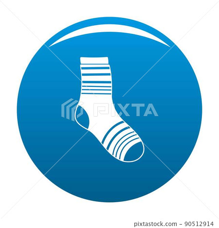 Boy sock icon vector blue 90512914