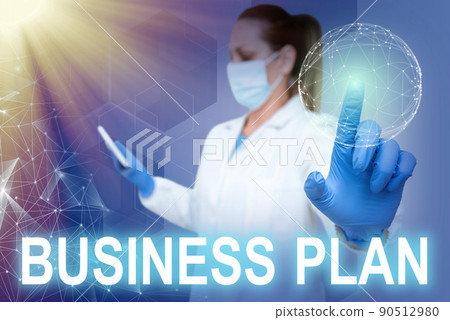 Conceptual caption Business Plan. Business showcase Structural Strategy Goals and Objectives Financial Projections Nurse in uniform pointing upwards represents global innovative thinking. Conceptual caption Business Plan. Business showcase Structural Strategy Goals and Objectives Financial Projections Nurse in uniform pointing upwards represents global innovative thinking. 90512980