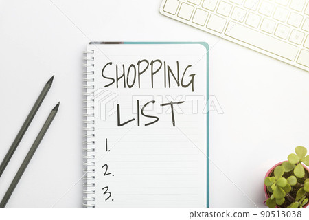 Handwriting text Shopping List. Concept meaning Discipline approach to shopping Basic Items to Buy Flashy School Office Supplies, Teaching Learning Collections, Writing Tools, Handwriting text Shopping List. Concept meaning Discipline approach to shopping Basic Items to Buy Flashy School Office Supplies, Teaching Learning Collections, Writing Tools, 90513038