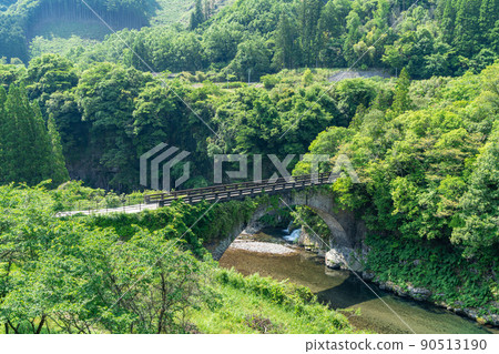 《Oita Prefecture》 Deai Bridge, Todoro Bridge, Shamoji Rock 90513190