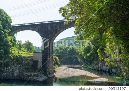 《Oita Prefecture》 Deai Bridge, Todoro Bridge, Shamoji Rock 90513197