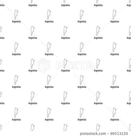 Argentina map ithin line vector simple 90513220