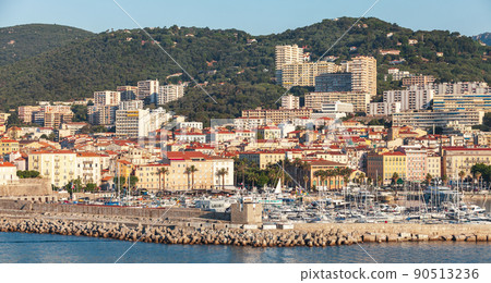Coastal panoramic landscape of Ajaccio port Coastal panoramic landscape of Ajaccio port 90513236