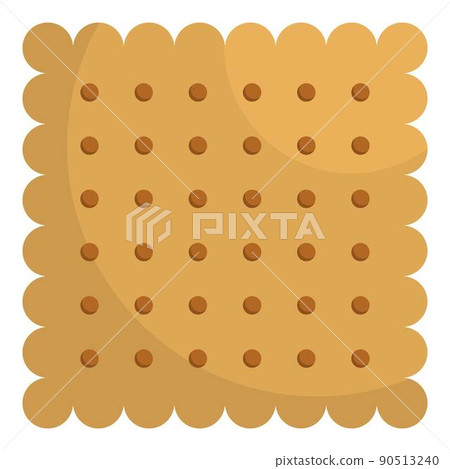 Nut biscuit icon, flat style 90513240