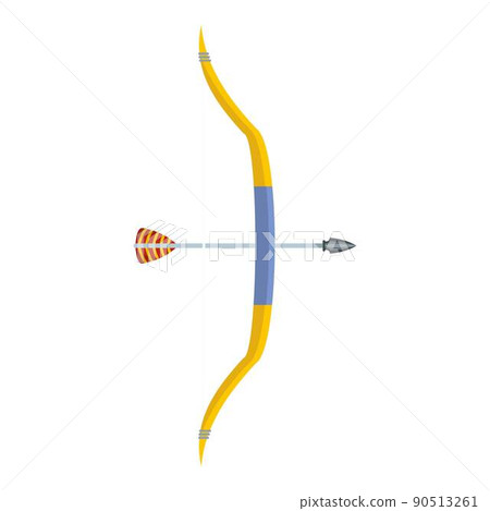 Archery game icon, flat style - Stock Illustration [90513261] - PIXTA