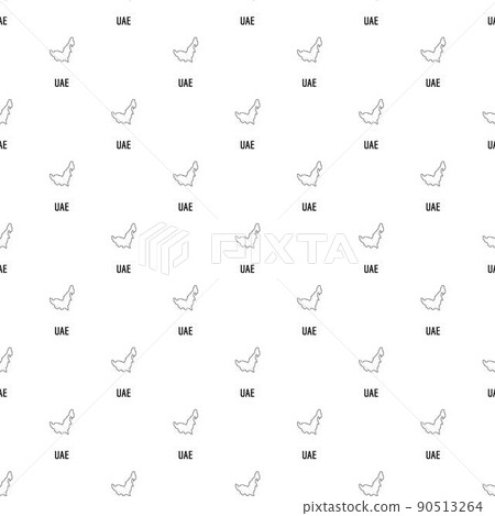 UAE map thin line vector simple 90513264