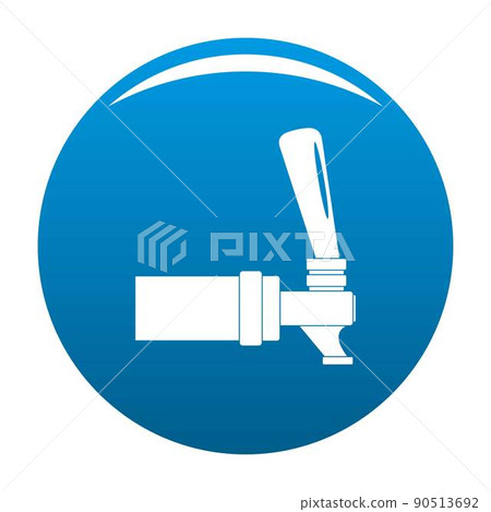 Faucet icon vector blue 90513692