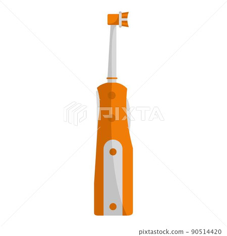 Protecting toothbrush icon, flat style 90514420