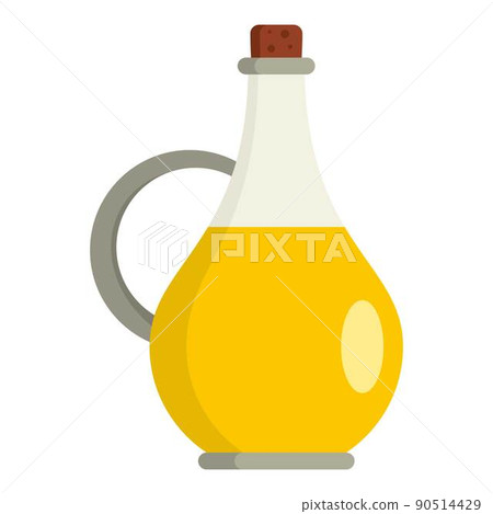 Champagne bottle icon, flat style 90514429