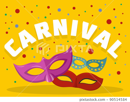Carnival logo, flat style 90514584