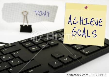 Handwriting text Achieve Goals. Internet Concept Results oriented Reach Target Effective Planning Succeed Computer Keyboard And Symbol.Information Medium For Communication. Handwriting text Achieve Goals. Internet Concept Results oriented Reach Target Effective Planning Succeed Computer Keyboard And Symbol.Information Medium For Communication. 90514935