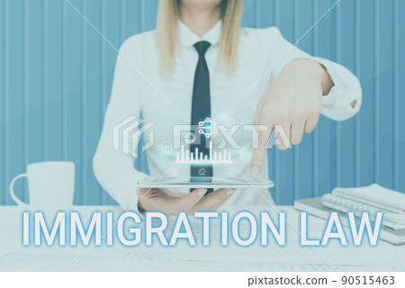 Conceptual display Immigration Law. Business idea Emigration of a citizen shall be lawful in making of travel Man holding Screen Of Mobile Phone Showing The Futuristic Technology. Conceptual display Immigration Law. Business idea Emigration of a citizen shall be lawful in making of travel Man holding Screen Of Mobile Phone Showing The Futuristic Technology. 90515463