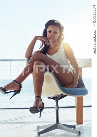 Ill be waiting.... Shot of a sexy young woman. 90516174