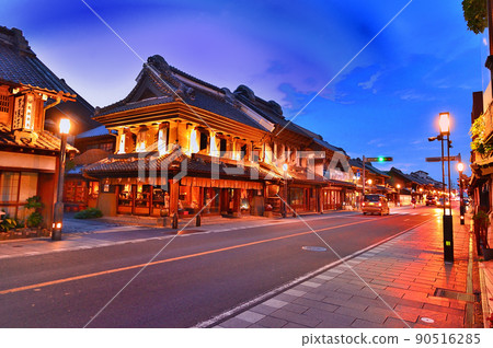 Night view Kurazukuri cityscape (Kawagoe City, Saitama Prefecture) Night view Kurazukuri cityscape (Kawagoe City, Saitama Prefecture) 90516285
