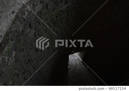 Medieval castle windows, stone prison windows, prison arches, dim prisons, Medieval castle windows, stone prison windows, prison arches, dim prisons, 90517154