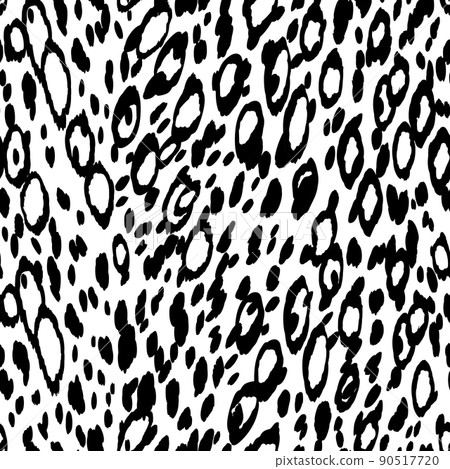 Abstract modern leopard seamless pattern. Animals trendy background. Black and white decorative vector illustration for print, card, postcard, fabric, textile. Modern ornament of stylized skin Abstract modern leopard seamless pattern. Animals trendy background. Black and white decorative vector illustration for print, card, postcard, fabric, textile. Modern ornament of stylized skin 90517720