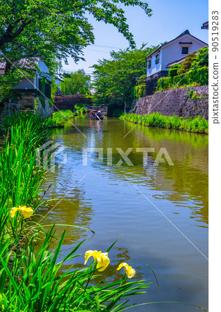 八幡堀和近江八幡的船屋 90519283