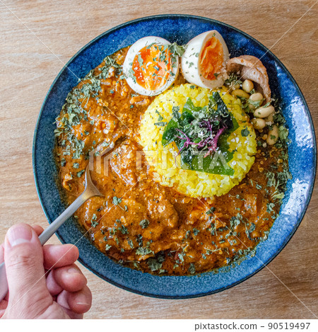 Spice curry using onions from Awaji Island 90519497